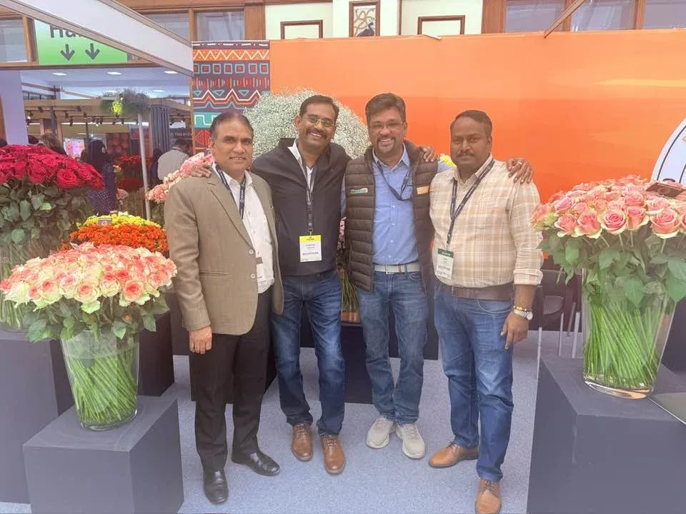 Dr. Sonvir Singh Chaudhary representing SKL at the IFEX Flowers Show, Oshwal Centre Nairobi - 2