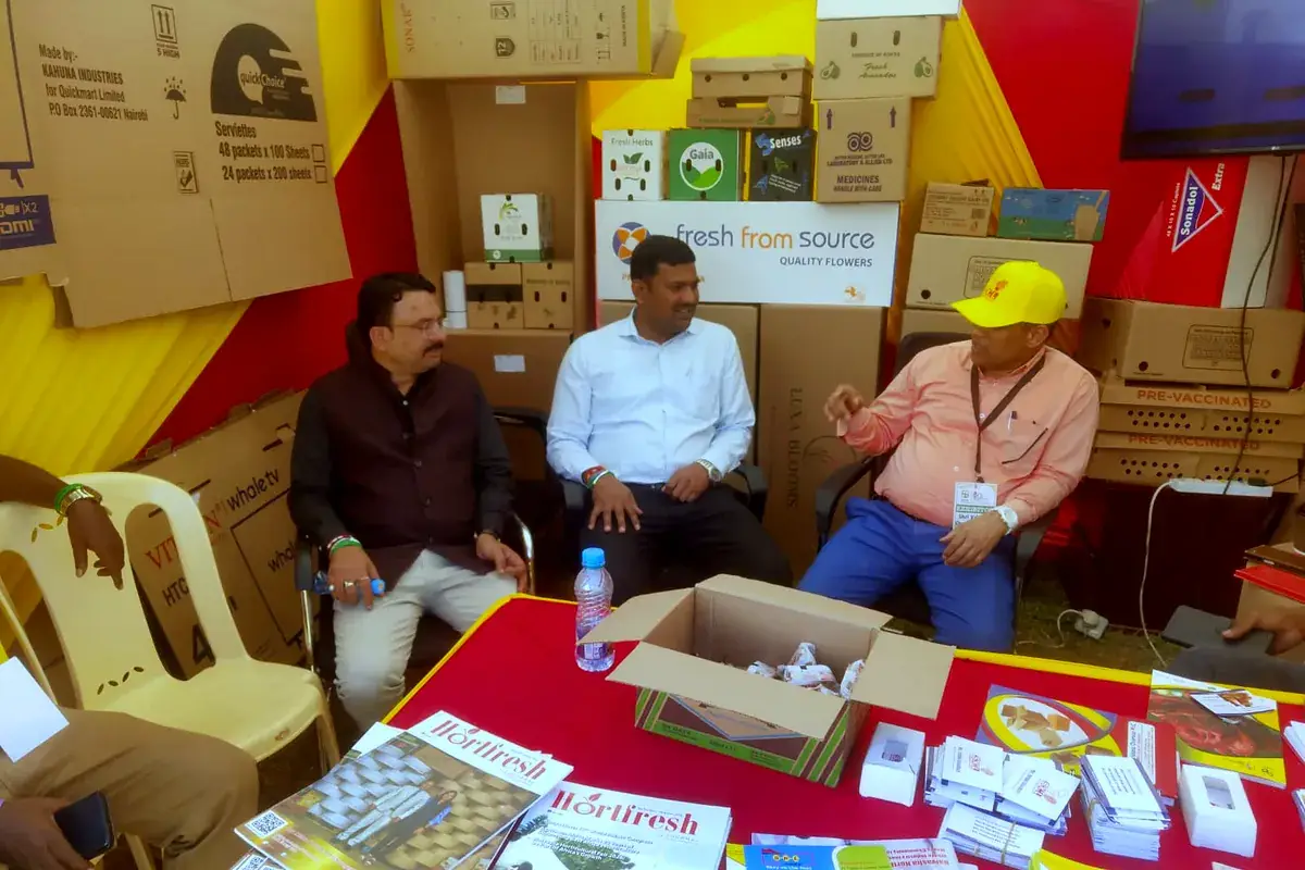 Visitors and SKL team at the Shri Krishana Overseas PLC stand at the Naivasha Horticulture Fair 2026 - 4